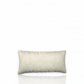 HD Butter Lumbar decorative pillowcase by HD Decor, featuring a soft, solid cream color in an elongated rectangular silhouette.
