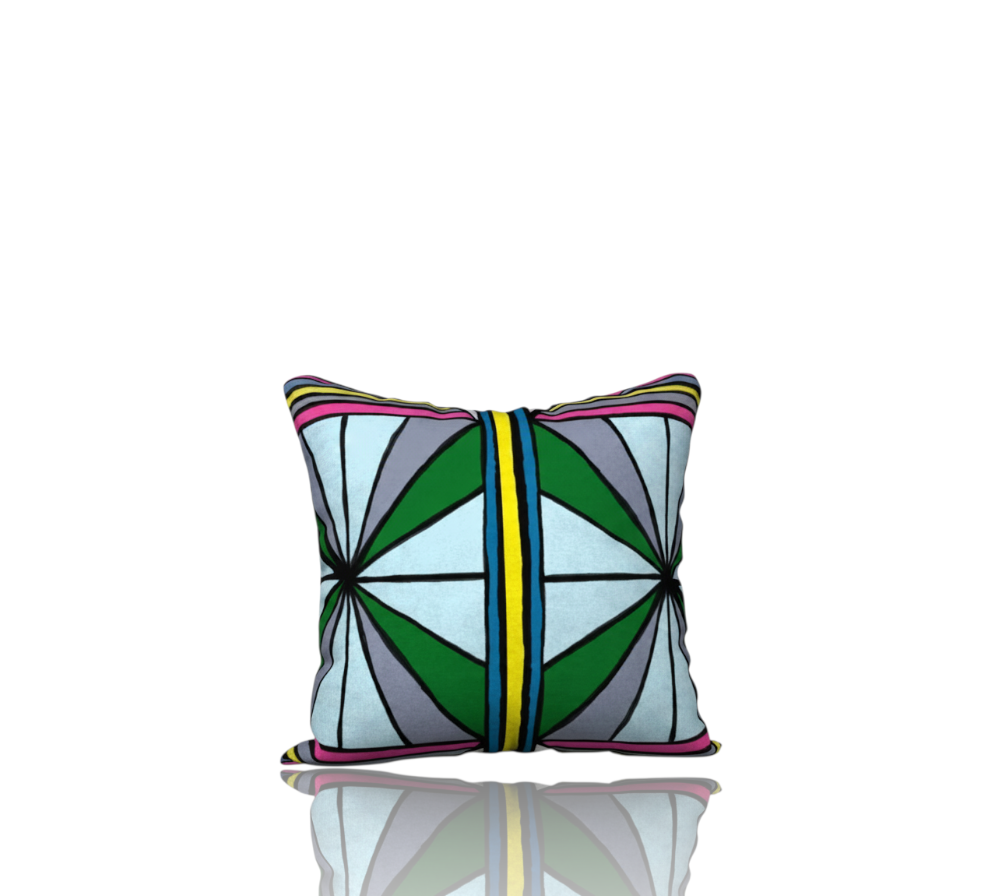 Electric Feels Standard decorative pillowcase by HD Decor, featuring original hand-drawn abstract artwork with vibrant colors and an eclectic, expressive pattern.