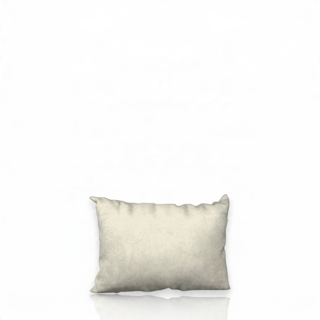 HD Butter Jr. decorative pillowcase by HD Decor, featuring a soft, solid cream color in a petite rectangular silhouette.