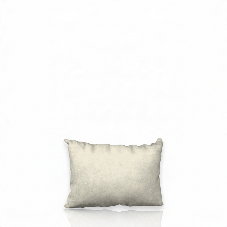 HD Butter Jr. decorative pillowcase by HD Decor, featuring a soft, solid cream color in a petite rectangular silhouette.