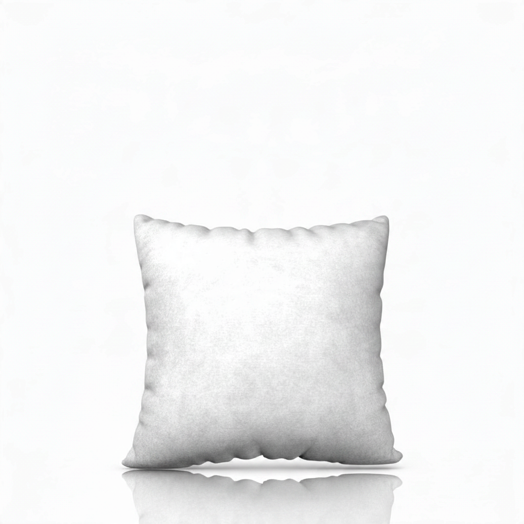 HD White Big Square oversized decorative pillowcase by HD Decor, featuring a classic solid white design with a soft, elegant finish.
